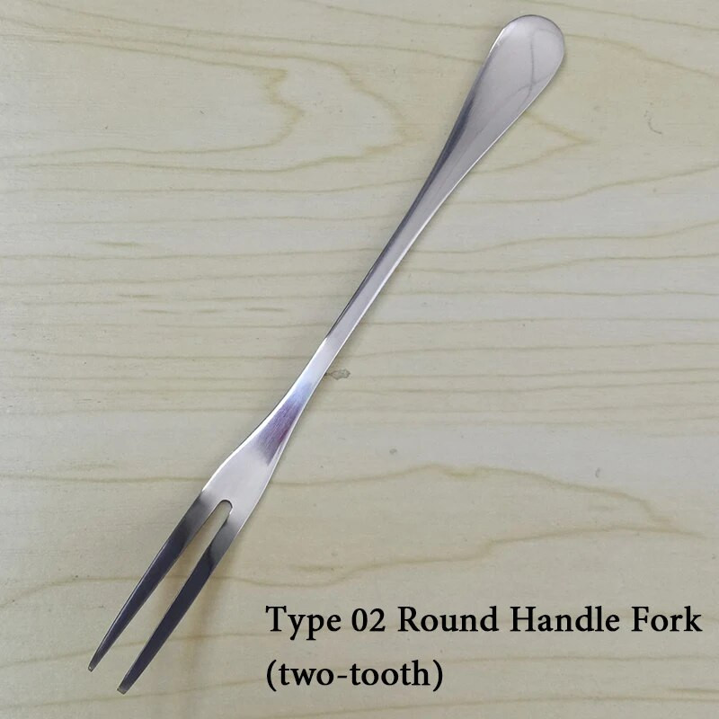 VanKood rozsdamentes acél gyümölcsvilla desszert villa környezetbarát kétfogú vacsoravilla villa nyugati stílusú konyhai grillező eszköz