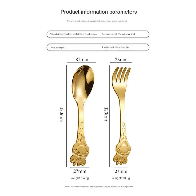 Kreatív teavillák gyümölcsvilla rozsdamentes acél étkészlet arany torta uzsonna saláta villa étkészlet evőeszközök konyhai edények