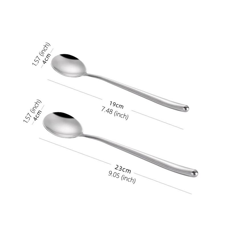 Onlycook 1db koreai stílusú 304 rozsdamentes acél Soon háztartási gyermek fémkanál evőkanál étkészlet