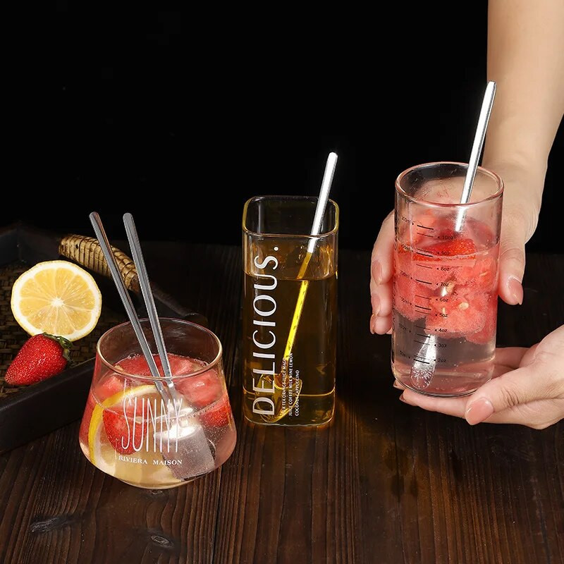 304 Rozsdamentes acél Kávé Méz Keverőkanál Evőeszközök Hosszú nyelű Fagylalt Tealapát Kanalak Konyhai Kiegészítők Bár Szerszámok