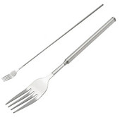 1tk teleskooppikendatav kahvel magustoidu kooki puuviljakahvel roostevabast terasest pikad söögiriistad kahvlid BBQ lihakahvlid köögitarvikud