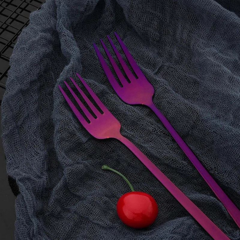 5 db-os lila étkészlet Western étkészlet