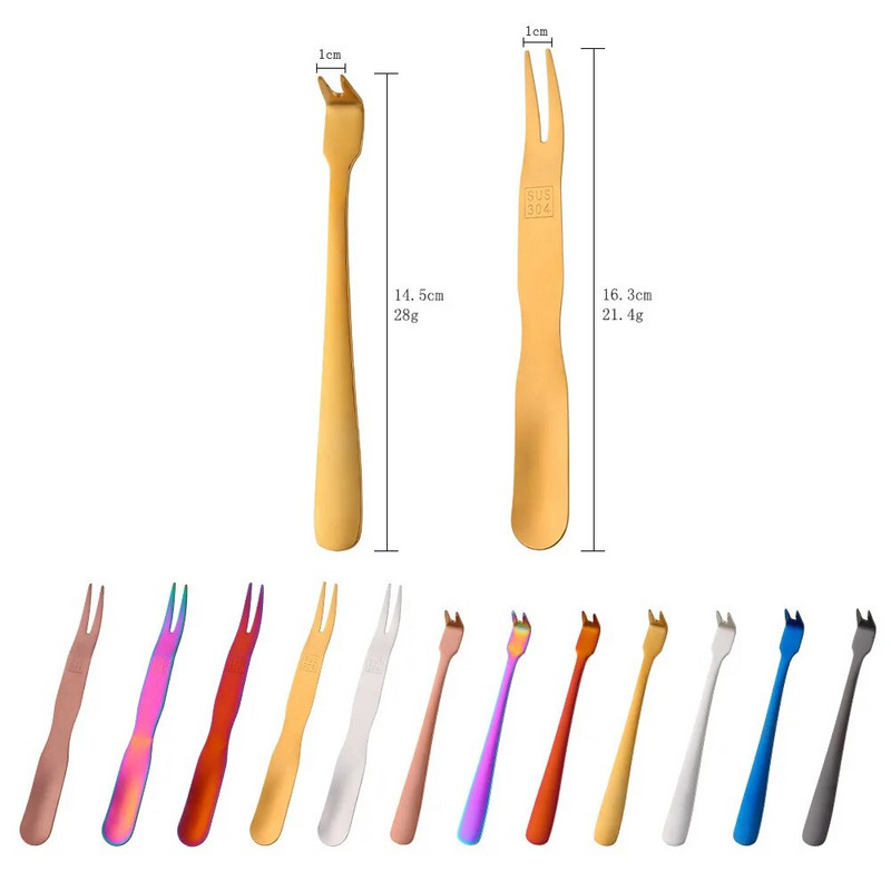 Többcélú rozsdamentes acél grilleszközök Arany BBQ Húsvilla Gombóc kanál Desszert Gyümölcsvilla Gyerekeknek Ételválasztás Konyha