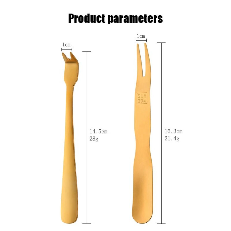 Többcélú rozsdamentes acél grilleszközök Arany BBQ Húsvilla Gombóc kanál Desszert Gyümölcsvilla Gyerekeknek Ételválasztás Konyha