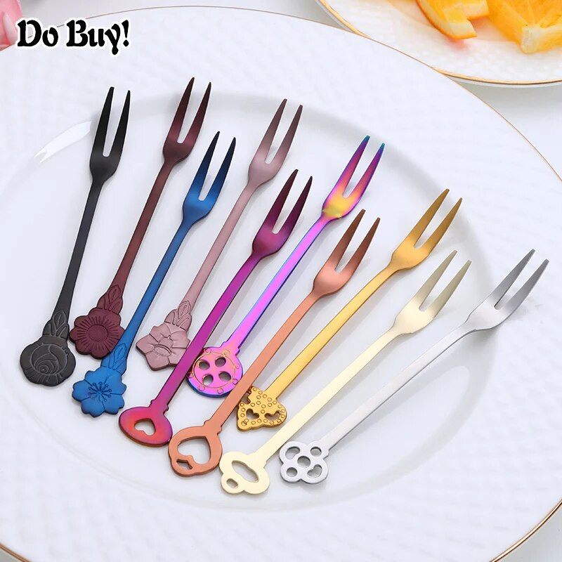 1 db Gyümölcsvilla rozsdamentes acél szív virág alakú desszert villa Lovely gyümölcsvilla Étterem Cafeteria Otthoni parti étkészlet