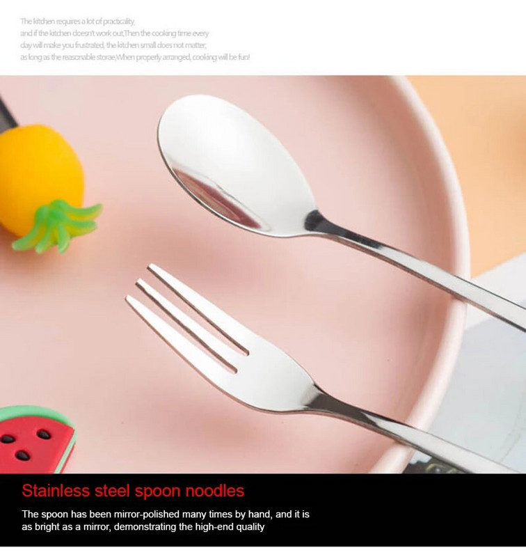 Aranyos gyümölcs alakú gyümölcsvilla mini rajzfilm gyerekeknek snack torta desszert teáskanál étel gyümölcs cukorka ebédek Bento party dekoráció