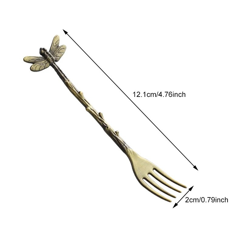 Retro desszert gyümölcsvilla szitakötő ágak levelek formájú mini fagylalt kávé tejkeverő torta snack saláta villa konyhába