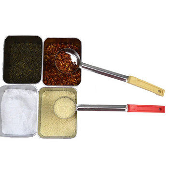 Лъжица за сос от неръждаема стомана с дълга дръжка Плоско дъно против горещо, торта, пица, черпак, мерителна лъжица за супа, кухненски инструменти