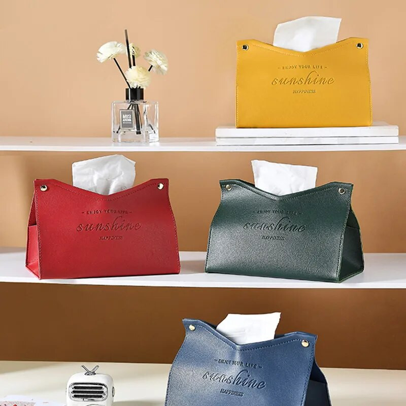 Kožna kutija za maramice Auto Kutija za maramice Dom Dnevni boravak Dekoracija Spavaća soba Kuhinja Radna površina Nordijska velika kutija za pohranu Držač salveta