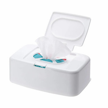 Wet Tissue Box Wet Wipes Dispenser Φορητό Tissue Box Βαμβακερή μπατονέτα Κουτί αποθήκευσης για αυτοκίνητο Οργάνωση επιφάνειας εργασίας γραφείου σπιτιού