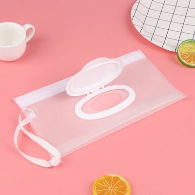 Könnyű hordozható rajzfilm baba gyerekeknek nedves törlőkendők kuplung hordtáska nedves papír törlőkendő tartály adagoló pattintható pántos tok