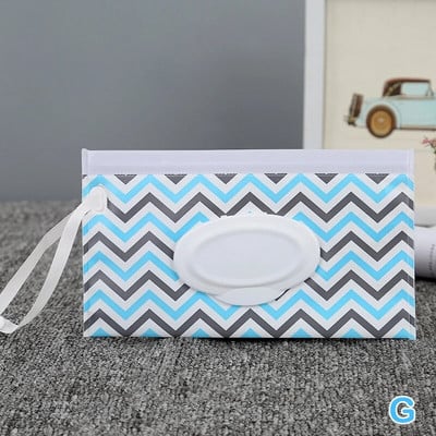 Könnyű hordozható rajzfilm baba gyerekeknek nedves törlőkendők kuplung hordtáska nedves papír törlőkendő tartály adagoló pattintható pántos tok