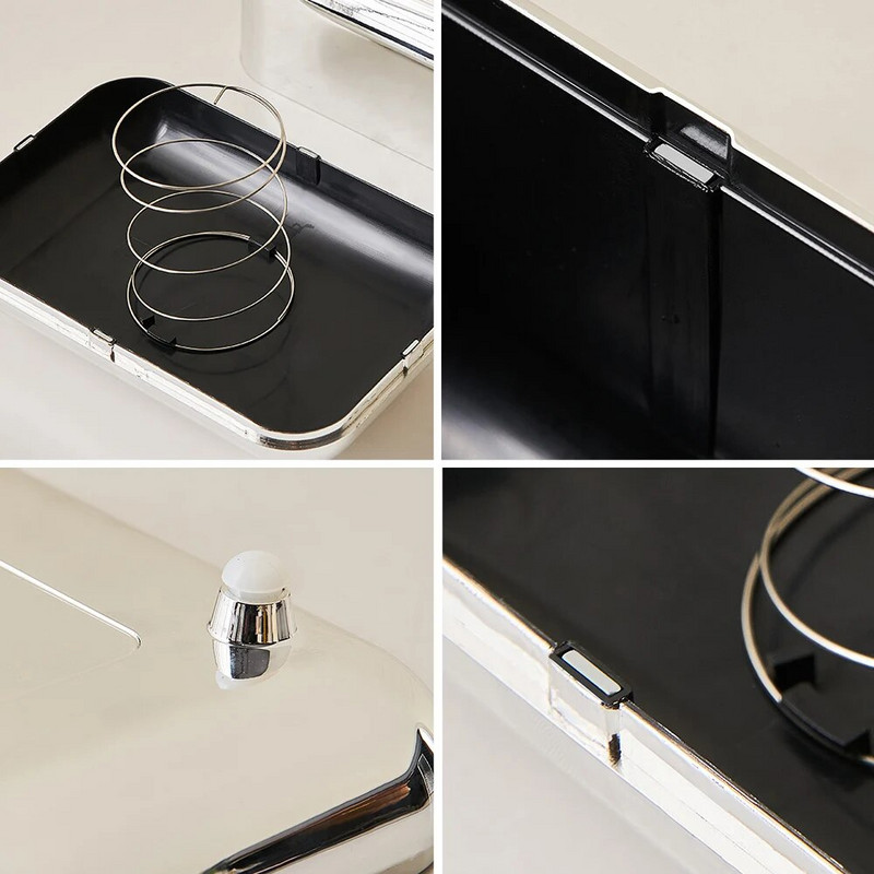 Prabangios auksinės servetėlės dėžutės laikymo servetėlių laikiklis virtuvės servetėlių dėžutė Popierinis dėklas Organizatorius Ornament Craft Stalinio servetėlių laikiklis