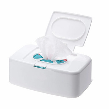 Wet Tissue Box Wipes Dispenser Portable Wipes Napkin Storage Box Holder for Car Home Office