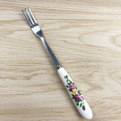 5 tk/komplekt roostevabast terasest keraamilise käepidemega teelusikas Creative kohvilusikas mee magustoidu jäätiselusikas väike teelusikas 15*2,6 cm