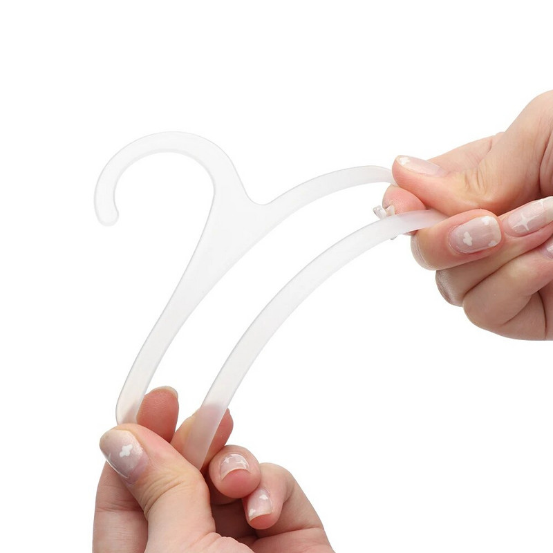 10 db 14cm/17cm-es mini akasztó téglalap alakú csúszásmentes vastag kendő sálakasztó műanyag szárítóállványok otthoni mini tároló tartó