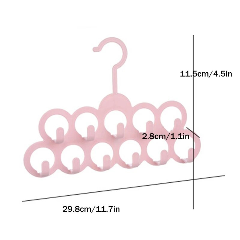 Hurkos sálakasztó csúszásmentes többfunkciós szekrény tároló sálhoz férfi nyakkendő női kendő 11 hurkos xqmg 2021