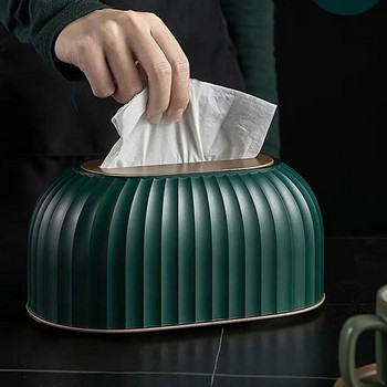 Κομψό Tissue Box Σκανδιναβικού στυλ Χάρτινη θήκη θήκης αποθήκευσης για σαλόνι τραπεζαρία Σπίτι Ξενοδοχείο Διακόσμηση τραπεζιού
