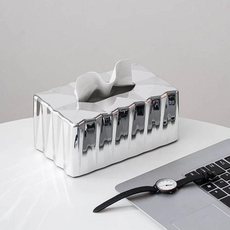 Kreatív arany szalvétatartó selyemkendőtartó szövetdobozok selyemkendőtartó tok szalvétadoboz Art Craft lakberendezési szálloda asztali dísz