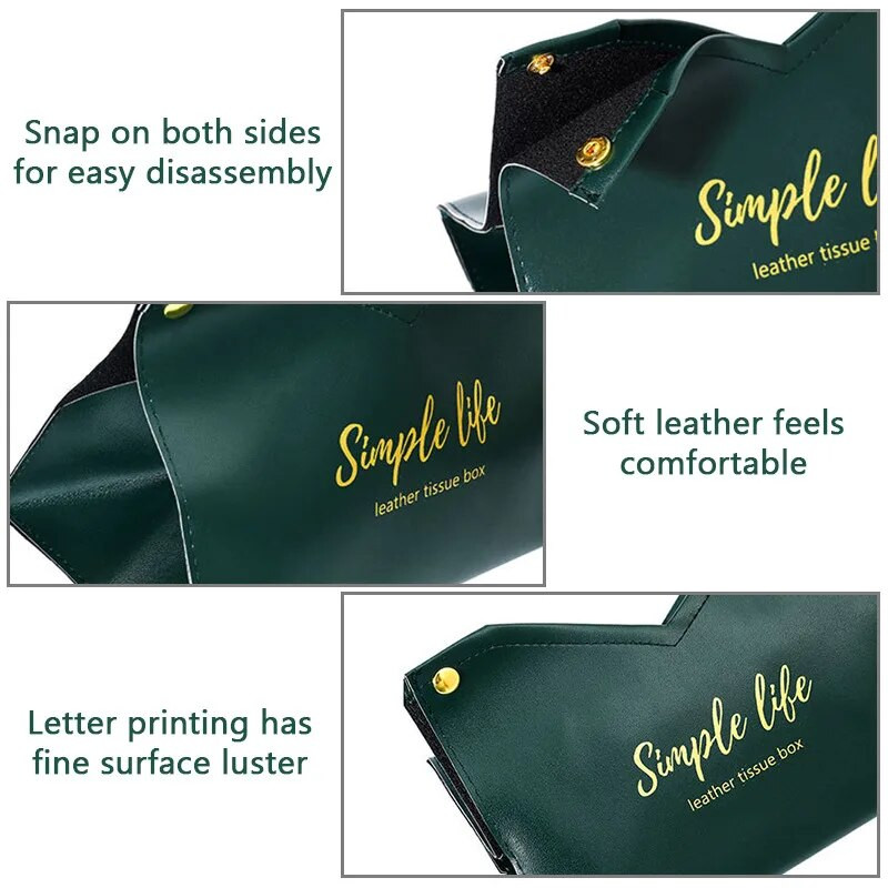 Bőr szövetdoboz szalvétatartó autókendős doboz Otthoni nappali tartó tok Tárolás Szállodai karton Háztartási Otthon Nagy tároló