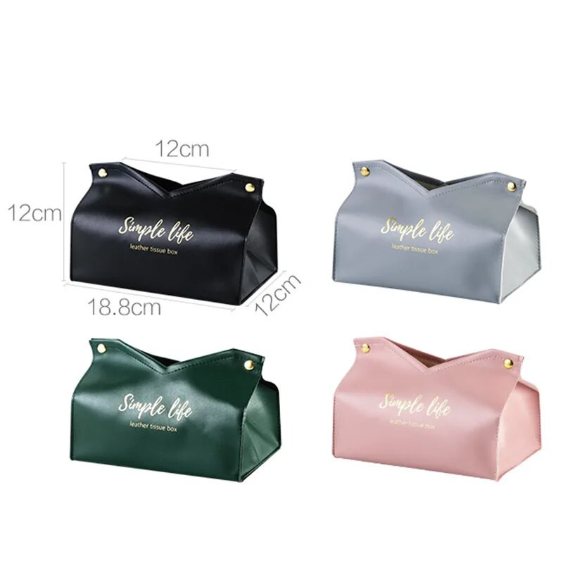 Bőr szövetdoboz szalvétatartó autókendős doboz Otthoni nappali tartó tok Tárolás Szállodai karton Háztartási Otthon Nagy tároló