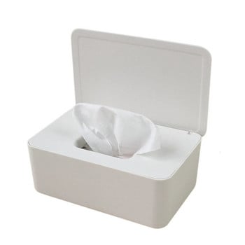 Wet Tissue Box Desktop Seal Baby Wipes Χαρτί κουτί αποθήκευσης Οικιακό πλαστικό ανθεκτικό στη σκόνη με καπάκι Tissue box για διακόσμηση γραφείου σπιτιού