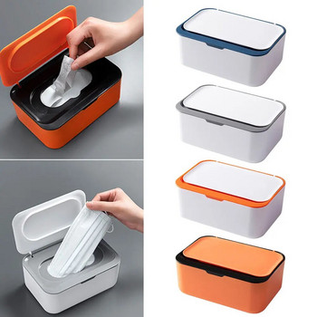 Δοχείο υγρών μαντηλιών με καπάκι Dustproof Tissue Storage Box for Home Office Baby Wet Tissue Mask Storage Box Organizer κουζίνας