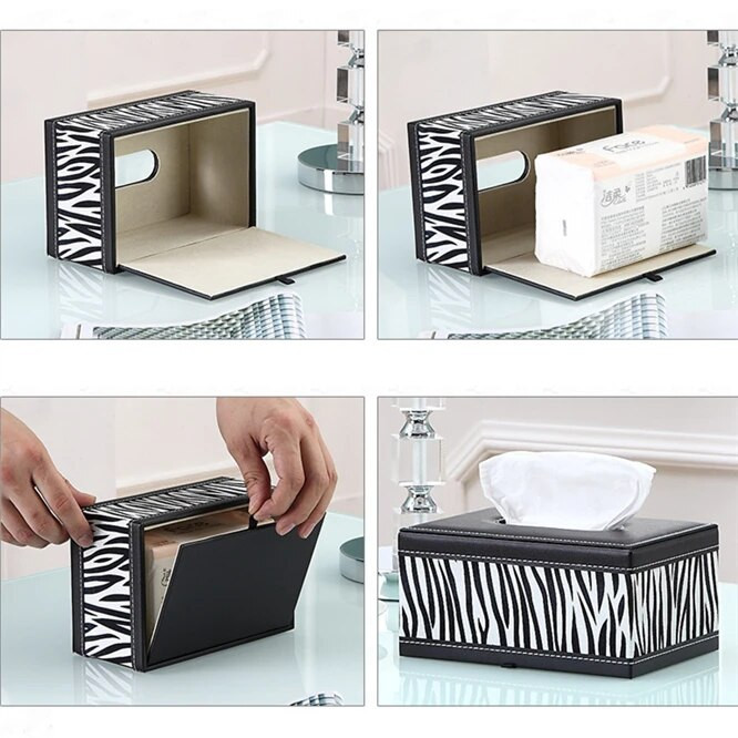 Ucrania holland fa arctörlő tartó háztartási papírtörülköző tároló doboz PU bőrszövet tok dobozok otthoni irodai autókhoz