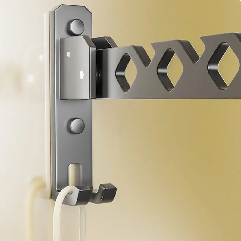 Ruhaszárító állvány Állítható szögű ruhafogas Falra szerelhető kabátszárító Összecsukható ruharendező Nagy teherhordó