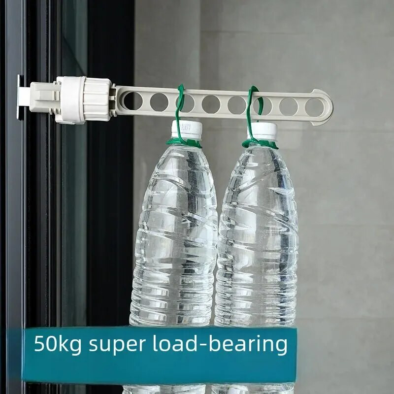 Stalak za sušenje odjeće s okvirom za balkonski prozor sa 6 rupa i s 5 rupa Stalak za sušenje odjeće Vrsta kopče za kartice Putna prijenosna stalak za sušenje odjeće bez bušenja