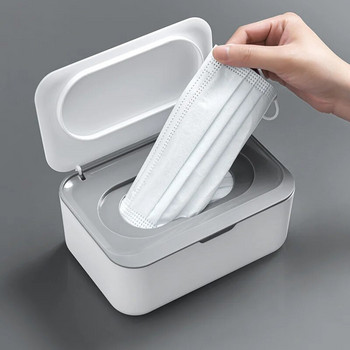 Δοχείο υγρών μαντηλιών με καπάκι Dustproof Tissue Storage Box for Home Office Baby Wet Tissue Mask Storage Box Organizer κουζίνας