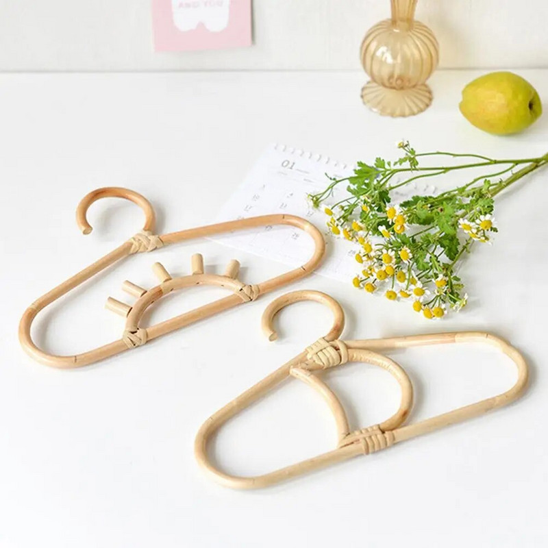 Gyerek rattan vállfák, szivárvány hold alakú ruhadarabok fogas sapka fali kampók gyerekszoba akasztós fogas akasztó