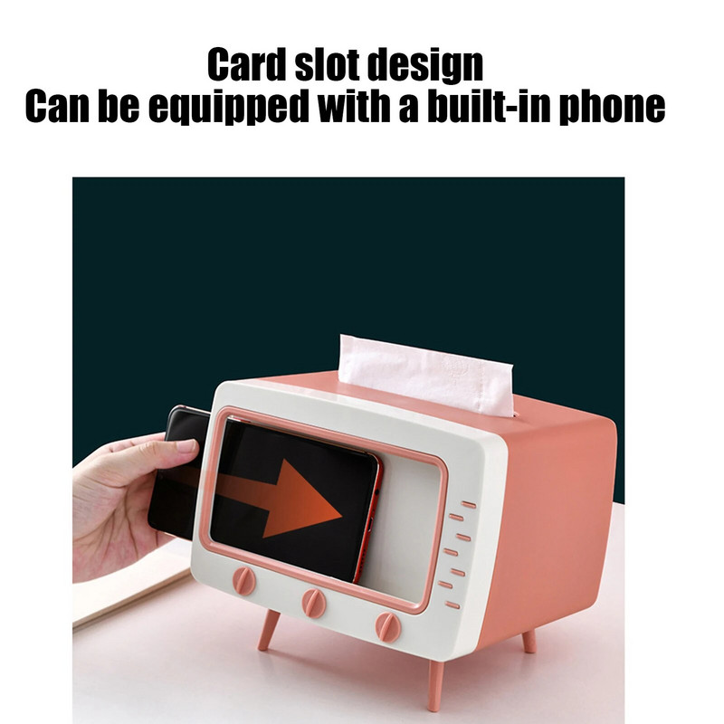 Aranyos műanyag zsebkendős doboz otthoni többfunkciós Kawaii asztali TV papírzsebkendős tok Egyszerű kreatív tárolási szalvétatartó papírtálca