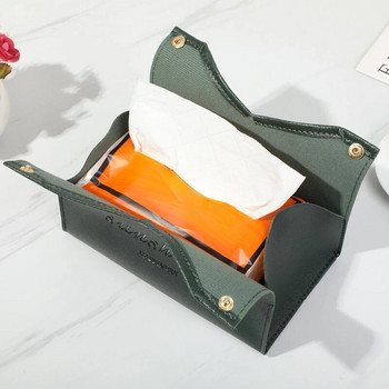Δερμάτινο κουτί μαντηλάκι αυτοκινήτου Κουτί χαρτομάντηλου σπιτιού Διακόσμηση σαλονιού Υπνοδωμάτιο Κουζίνα Επιτραπέζιο Nordic Μεγάλο κουτί αποθήκευσης Θήκη χαρτοπετσέτας