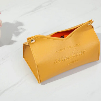 Δερμάτινο κουτί μαντηλάκι αυτοκινήτου Κουτί χαρτομάντηλου σπιτιού Διακόσμηση σαλονιού Υπνοδωμάτιο Κουζίνα Επιτραπέζιο Nordic Μεγάλο κουτί αποθήκευσης Θήκη χαρτοπετσέτας