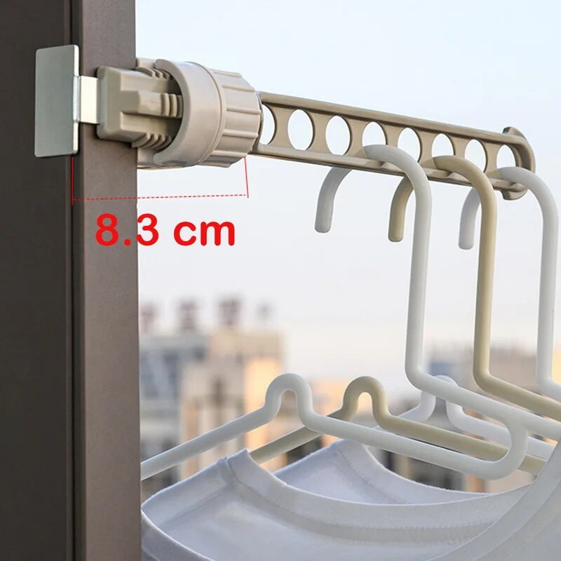 Kültéri utazási hordozható ablakkeret ruhaakasztó Hordozható beltéri ablakszárító állvány Beltéri akasztós ruhatartó