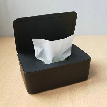 1 бр. Домашно пластмасово прахоустойчиво покритие Кутия за кърпички за настолен печат Украса за домашен офис Кутия за мокри кърпички