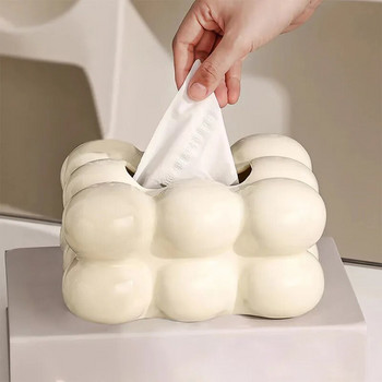 Държач на кутия за кърпички във формата на балон Калъф за салфетки за хола Калъф за диспенсър за тоалетна хартия Кухненска държач за салфетки Кутия за носни кърпички