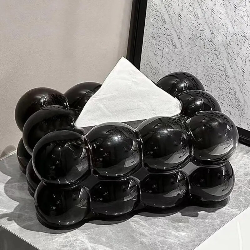 Buborék alakú papírzsebkendő tartó Nappali selyemkendőtartó tok vécépapír adagoló tok konyhai szalvétatartó zsebkendős doboz