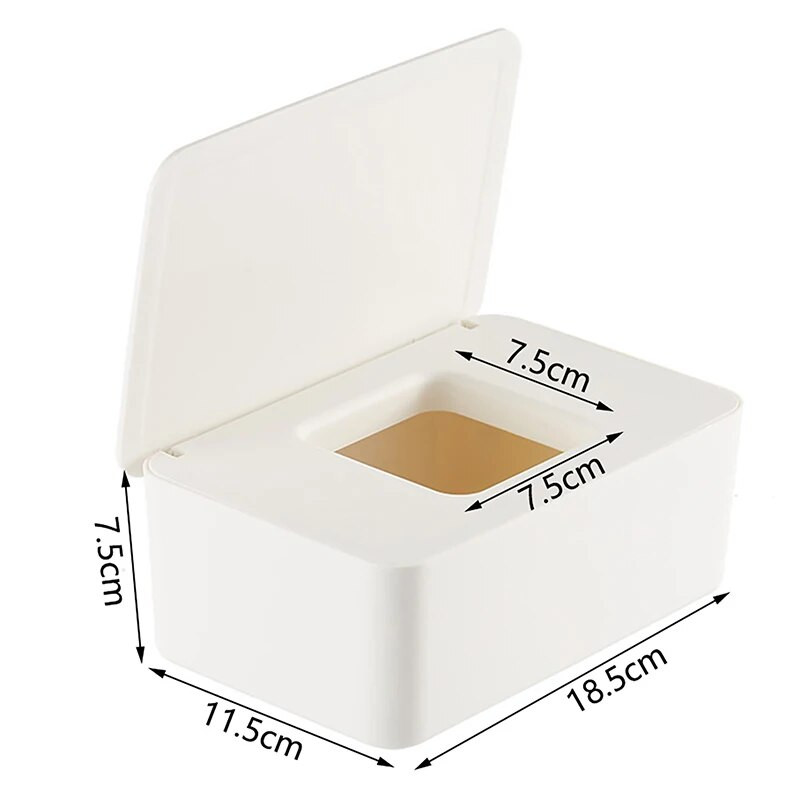 Porálló nedves törlőkendő tároló doboz fedéllel Háztartási asztali törlőkendő tároló doboz Hordozható nedves törlőkendő adagoló dekoráció