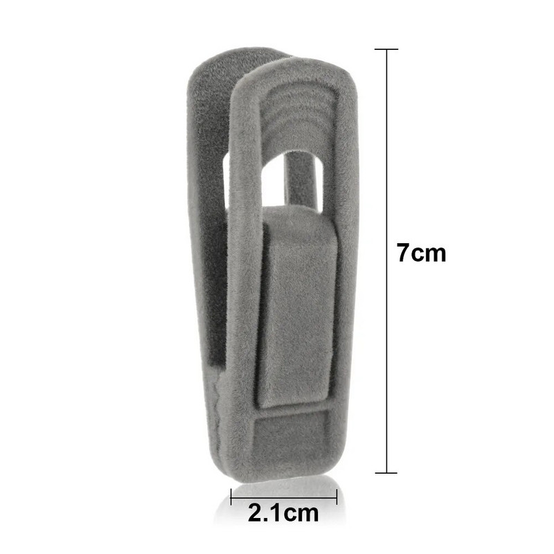 10db/készlet csúszásmentes fogaskabát mesterséges bársony bolyhos Hasznos ruhakapcsok szárítóállványok Tartós környezetbarát szélálló nadrág