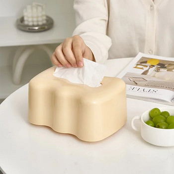 Cloud Shape Lifting Tissue Box Spring Desktop Pumping Paper Box Σαλόνι Σπίτι Creative Ins Θήκη χαρτοπετσέτας Χάρτινο κουτί