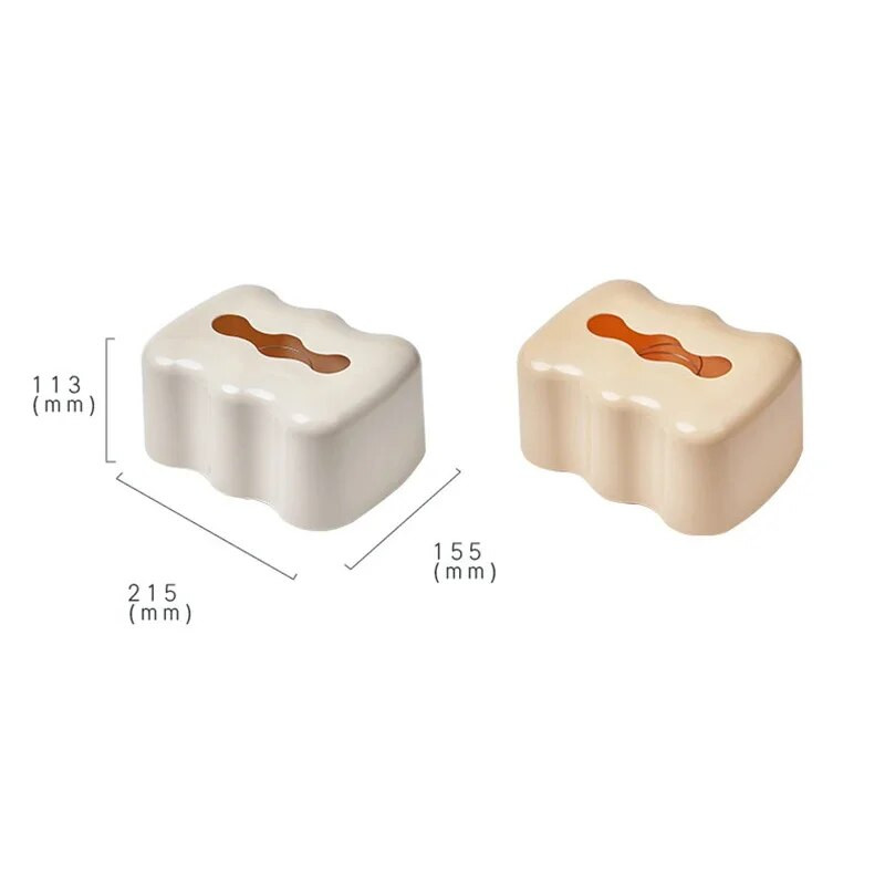 Cloud Shape Lifting Tissue Box Rugós asztali pumpáló papírdoboz Nappali Otthon Kreatív Ins Szalvétatartó Papírdoboz