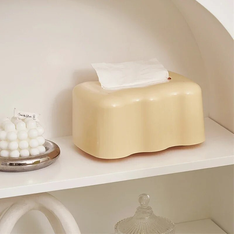 Cloud Shape Lifting Tissue Box Rugós asztali pumpáló papírdoboz Nappali Otthon Kreatív Ins Szalvétatartó Papírdoboz