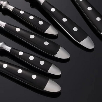 Western Σετ μαχαιροπήρουνων από ανοξείδωτο ατσάλι Δημιουργικό ρετρό μαχαίρι για μπριζόλα Πιρούνι τραπεζαρίας Κουτάλι σερβίτσιο σερβίτσιο Σετ πριτσίνια λαβή επιτραπέζια σκεύη κουζίνας