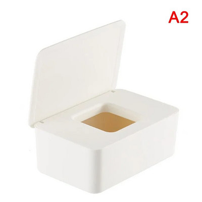 Dustproof Wet Wipes Storage Box with Lid Home Desktop Tissue Storage Box Φορητός διανομέας υγρών μαντηλιών