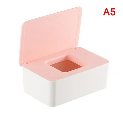 Dustproof Wet Wipes Storage Box with Lid Home Desktop Tissue Storage Box Φορητός διανομέας υγρών μαντηλιών