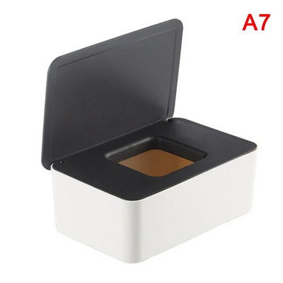 Dustproof Wet Wipes Storage Box with Lid Home Desktop Tissue Storage Box Φορητός διανομέας υγρών μαντηλιών