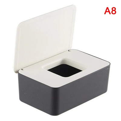 Dustproof Wet Wipes Storage Box with Lid Home Desktop Tissue Storage Box Φορητός διανομέας υγρών μαντηλιών