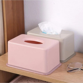 Държач за кърпички Домашна кутия за съхранение на мокри кърпички Настолна кутия за съхранение на тоалетна хартия Дозатор за салфетки Пластмасова кутия за кърпички